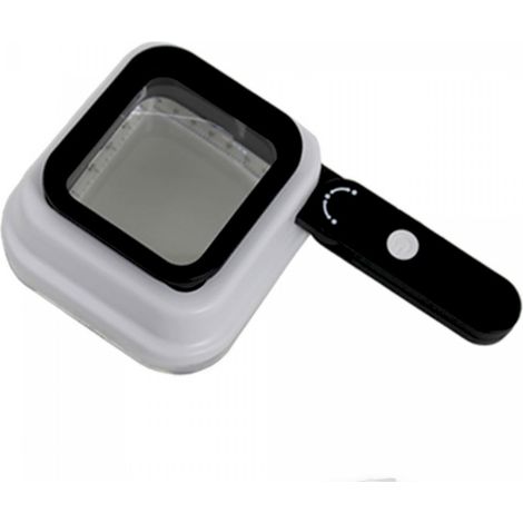 Genius ideas gi 087663 lupa plegable de 3 aumentos con led