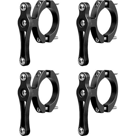 4X Vélo Vélo Tout Térrain Bouteille d'eau Clip Cage Titulaire Pince Guidon Support Tige de Selle Guidon Fourche Cadre Tube, Noir (1/5)