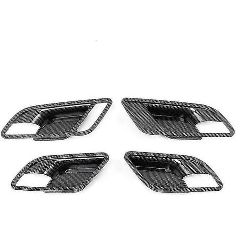 4 pièces pour MG5 2020-2021 : cache-poignée de porte intérieure en fibre de carbone et ABS. (1/5)