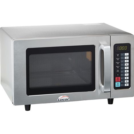 Lacor 1 69325 - Micro-ondes professionnel fabriqué, 25 L, 1000 W, acier inoxydable [Classe d'efficacité énergétique A++] (1/2)