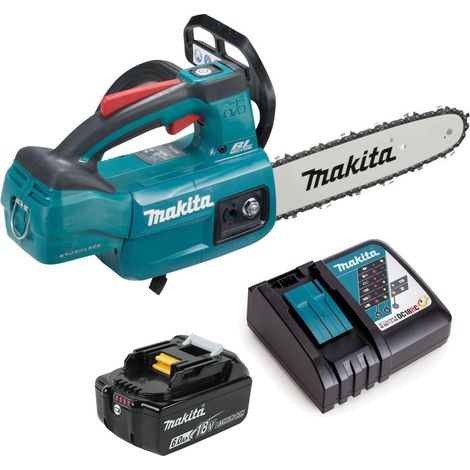 Makita DUC254 18v LXT Cordless Brushless 25cm Chainsaw Top Handle 1 x 6.0ah (1/4)