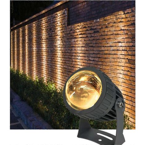 LED-Gartenwandstrahler für den Außenbereich, einstrahliger Strahler, warmweiß