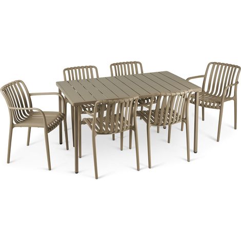 Ensemble table et chaises TULIPANO Campagne