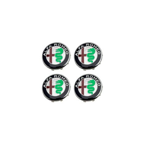 Adatto per coprimozzi centrali per cerchi in lega originali Alfa Romeo da 60 mm, Giulietta Giulia