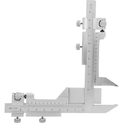 Vernier à Dents d'engrenage en Acier Inoxydable M1-26, Outils Industriels, Jauge d'épaisseur d'étrier, Outils de Mesure. (1/5)