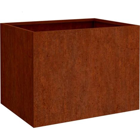 Jardinera de acero corten 62x47x46 cm vidaXL (1/5)