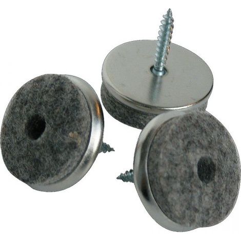 Schraubenfilz 28 mm Metall - Satz 16 Stück