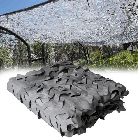 1 Filet De Camouflage 3x3M, Tissu Oxford 210D, Résistant Intempéries, Pour Camping Chasse Décoration Extérieur (1/5)