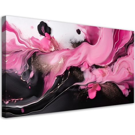 Tableau déco Abstraction rose Loft 100x50 (1/5)