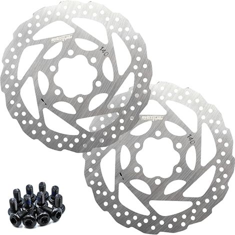 disques de frein 140/160/180mm en acier inoxydable avec vis T25 M5 x 10 mm pour vélo de montagne, VTT, BMX (1/5)