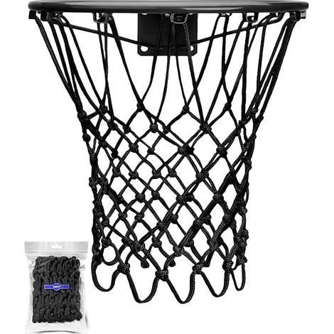 Filet De Basket - Nylon Pur 6 88 Oz - 12 Crochets - Longueur 53 Cm - Convient Pour Cerceaux Standard Intérieur Extérieur - Lot De 1 (1/3)