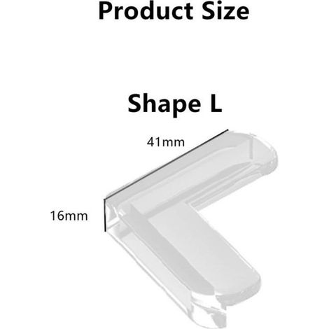 20 protections angle table L silicone bébé, anti-collision, meubles angles vifs (1/5)