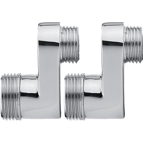 Paire de raccords décalés excentrés 25 mm mâle/mâle 15x21-20x27