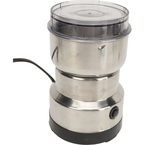 Moulin à épices électrique en acier inoxydable, prise UE 220-240 V, utilisation simplifiée, mini moulin à épices et à grains pour haricots, épices et riz. (1/5)