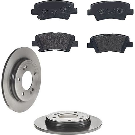 KIT FRENI POSTERIORI compatibile con KIA NIRO (DE) - DISCHI + PASTIGLIE OEM: P30103 / 18571 /SOSTITUZIONE DIRETTA/BASSA POLVERE/SILENZIOSO (1/5)