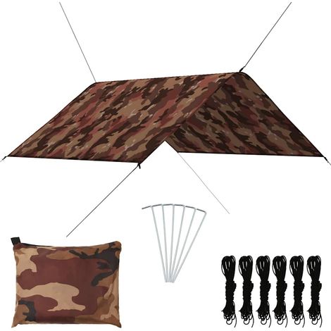 vidaXL Lona de exterior camuflaje 3x2,85 m (1/5)