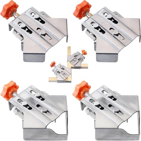 Positionneur, pince d'angle polyvalente à 90 degrés en acier inoxydable, 2 types ouverts + 2 types fermés (1/5)