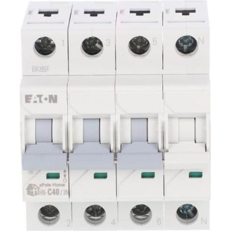 Interruttore automatico 3P+NC 40A 6kA AC xPole Home HN-C40/3N 194915