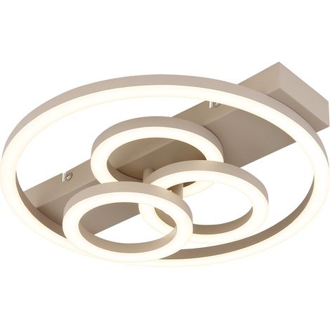 LED Deckenlampe Deckenleuchte dimmbar Memoryfunktion sandfarben CCT L 35 cm (1/5)