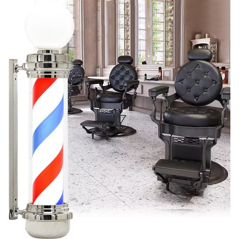 Lampada a LED da soffitto a colonna per barbiere, insegna pubblicitaria per salone di bellezza, 100 cm (1/3)