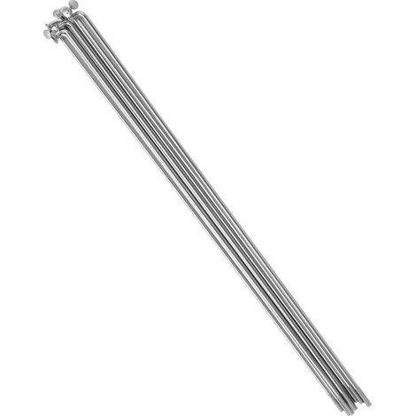 10 Rayons Vélo 14G en Acier Inoxydable avec Écrous, Compatibles VTT et Route, Longueur 168mm (1/5)