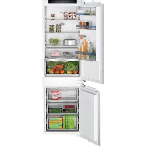 Bosch Serie 4 KIN86VFE0. Capacità netta totale: 260 L. Cerniera porta: Destra. Classe climatica: SN-ST, Emissione acustica: 35 dB. Capacità netta frigorifero: 184 L, No Frost (frigorifero), Luce in... (1/5)