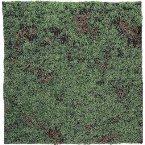 Gazon artificiel en mousse, imitation de mousse, plantes vertes réalistes, décor pour micro-paysages.-30.00X30.00X1.50CM-Green (1/4)