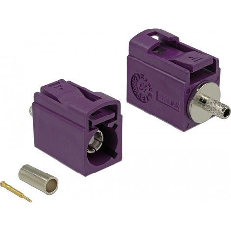Connecteur coaxial delock 89702 21 mm cuivre doré