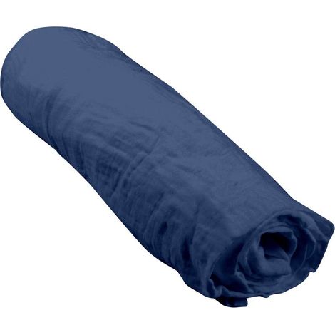 Drap housse bébé grand format en gaze de coton 100% coton (1/2)