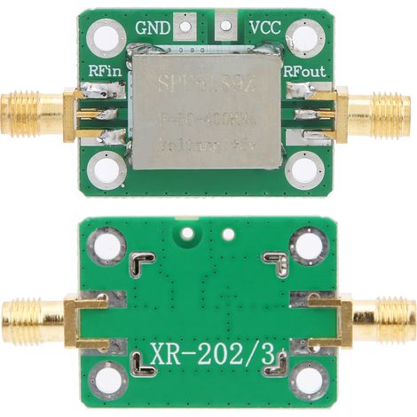 Module amplificateur RF 50-400MHz faible bruit, large bande FM radio, pour récepteurs, signal de puissance, faible gain, kit électronique. (1/5)
