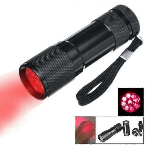 Lampe torche rouge à 9 LED (670 nm) pour lutter contre la baisse de la vue. (1/4)