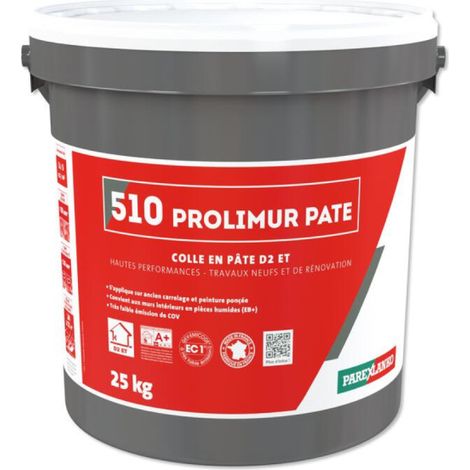 Colle pâte D2 ET hautes performances PAREXLANKO 510 Prolimur Pate - 25kg