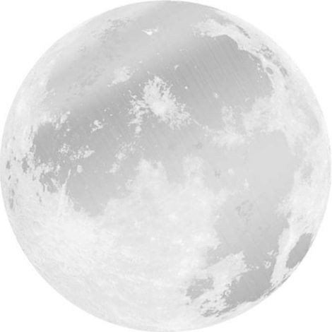 Sticker mural 3D Lune Lumineuse, rond, phosphorescent, idéal pour les chambres, salons et chambres d'enfants, vert argenté, 40 cm, 1 pièce (1/5)