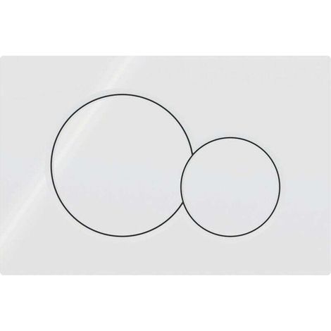 Bardusch-GEBERIT SIGMA 01 Plaque de déclenchement - Convient pour réservoir d'eau UP320 / UP720 - 115.770.11.5 - Blanc (1/2)