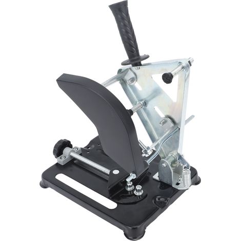 Support de table multifonctionnel pour meuleuses d'angle portatives, polisseuses, machines de découpe et scies de table (petit support à base métallique avec tige de traction). (1/5)
