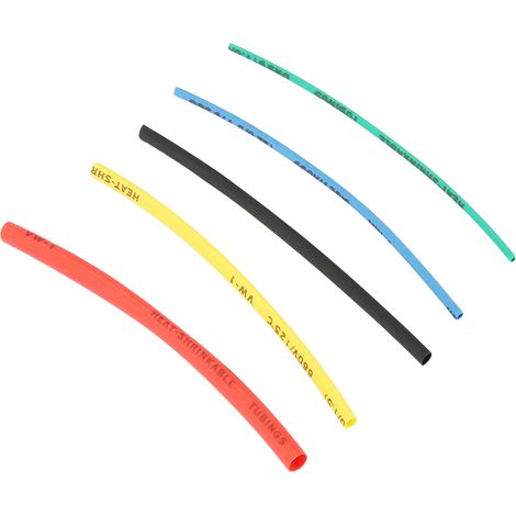 100 farbige 100-mm-Schrumpfschläuche für Datenkabel. (1/5)