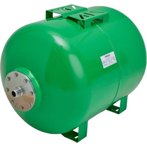 CHM GmbH® Chaudière à pression 100 l en acier Chaudière à membrane avec kit pressostat 5 pièces et tuyau blindé (1/5)
