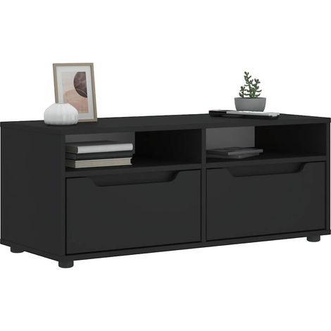 TV-Schrank VISNES Schwarz 100x40x38 cm Holzwerkstoff