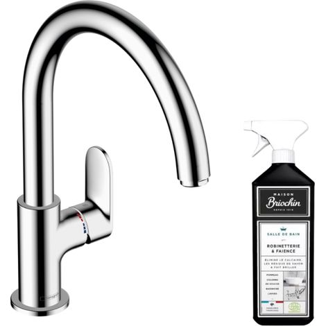 Robinet de cuisine HANSGROHE Vernis Blend M35 210 chromé + nettoyant Briochin (1/3)