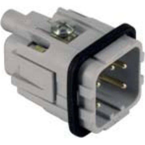 insert mâle - a visser - 4p+t - 10a - 250v - gabarit 21.21 - ilme ckm04