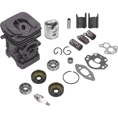 Kit cylindre-piston 39 mm pour tronçonneuse Husqvarna 235, 236, 236E, 240 et 240E : roulement à aiguilles, ressort et ensemble cylindre-ressort. (1/5)