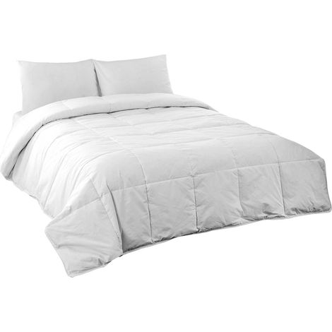 Interno Piumino Antiacaro Piumone Letto Invernale Anallergico 300gr Bianco Lavabile, misuraMatrimonialecoloreInvernale (1/4)