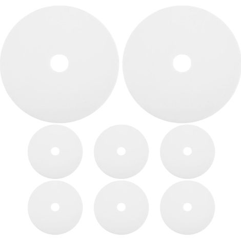 Couvercle Anti-Odeur pour Brosse WC en PP Blanc, Lot de 8 Pièces (1/5)