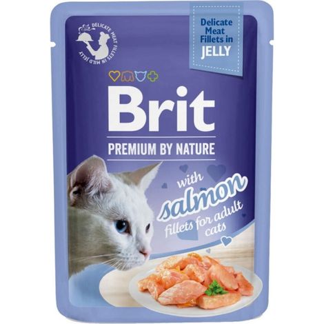 Saumon CAT adulte premium britannique en gelée (sachet) 85 g