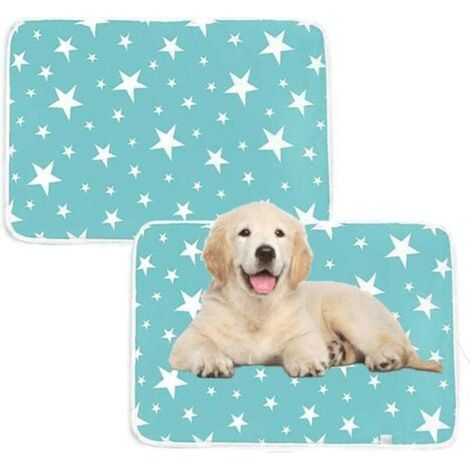 Set of 2 washable anti-pee pads for dogs, waterproof and reusable Puppy training mat Size(50x70cm) (1/5)