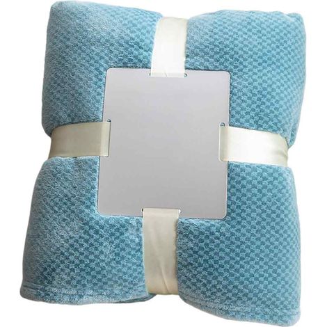 Couvertures super douces et chaudes pour canapé, canapé et lit. Texture gaufrée, confortable, duveteuse et légère. (1/4)