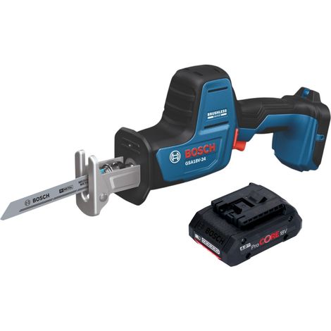 Scie sabre sans fil Bosch GSA 18V-24 Professional 18 V 230 mm sans balais + 1 batterie ProCORE 4,0 Ah - sans chargeur (1/5)