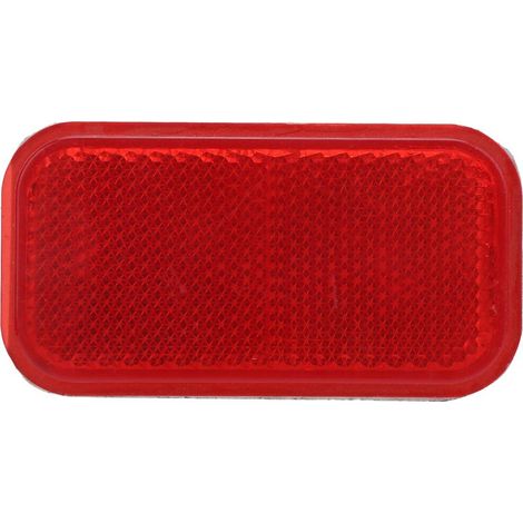 Bandeau Réfléchissant Rouge Adhésif Sécurité Nuit Panneau Rectangulaire Auto Moto Pièce de Rechange (1/5)