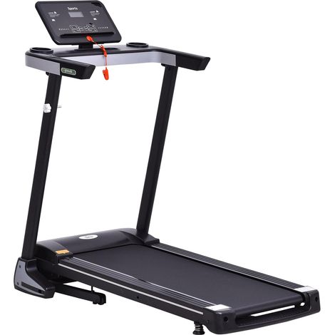 Tapis Roulant Elettrico Pieghevole 500W con Schermo LCD  Nero