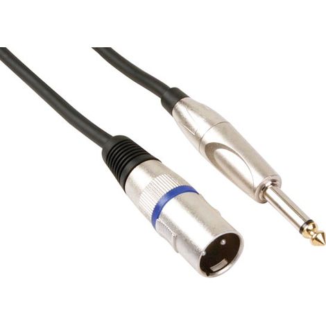 Cable Professionnel Xlr, Xlr Male Vers Jack Mono 6 35mm (1 5m) (1/2)